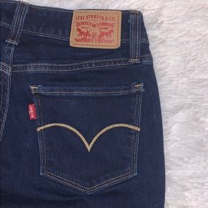 LEVIS 535 SUPER SKINNY SIZE 27 DARK BLUE
